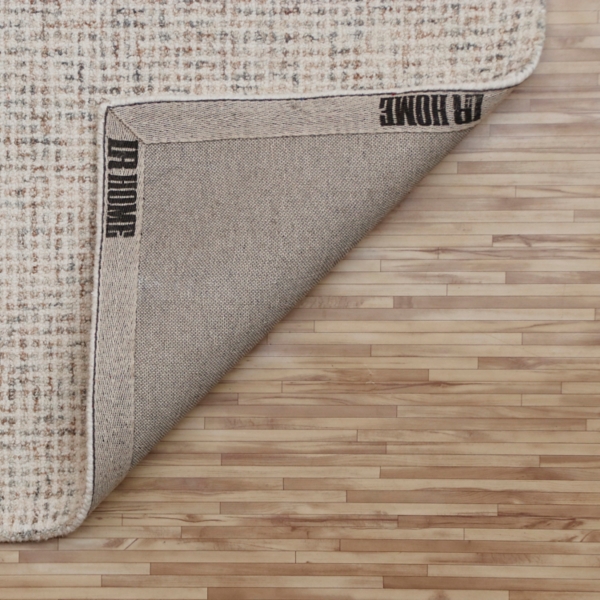 Rust & Beige Geometric Wool Area Rug