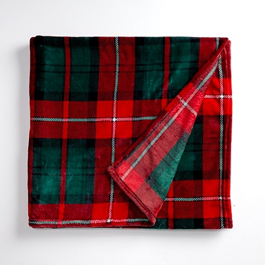 Red Tartan Plaid Plush Throw Kirklands Home