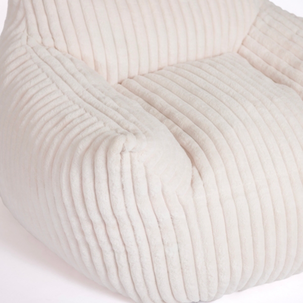 Cream Comfy Foam Lounge Chair