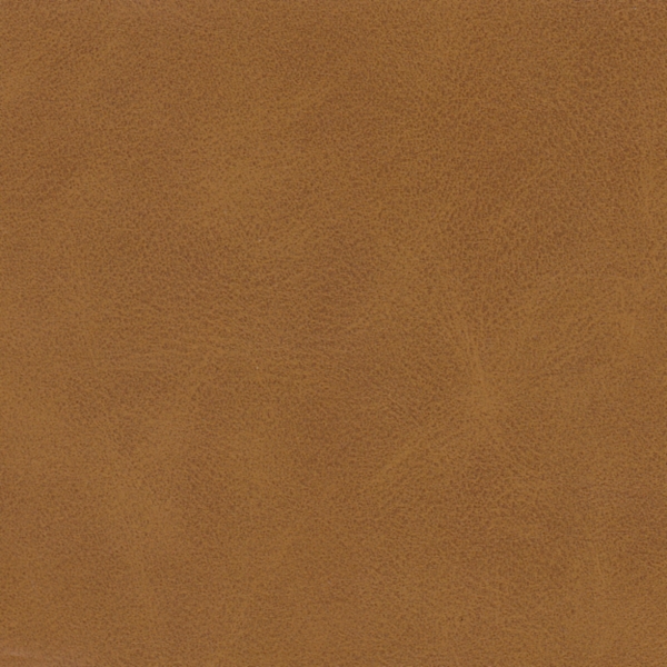 Caramel Faux Leather Upholstered Metal Frame Bench