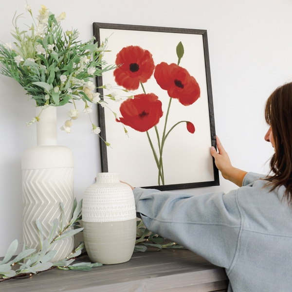 Red Poppies Framed Art Print