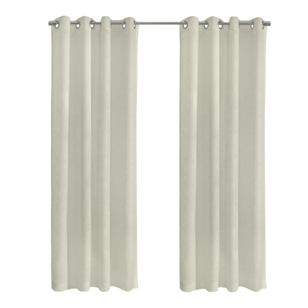 Ivory Boucle Sheer Single Curtain Panel, 95 in. | Kirklands Home