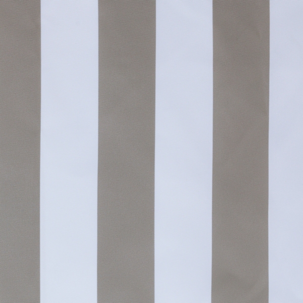 Taupe Coastal Stripe Outdoor Curtain Panel, 84 in.