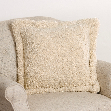 Soft Pink Fuzzy Faux Wool Textured Throw Pillow Kirklands Home