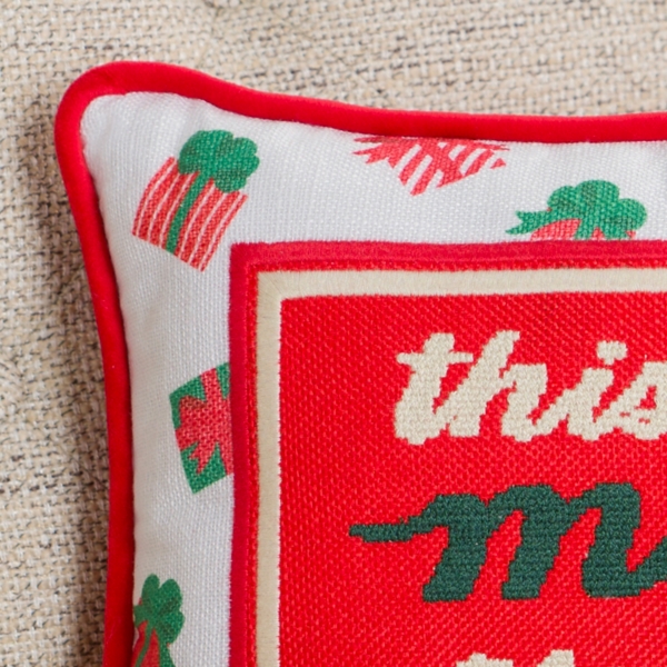 Merry as I Get Needlepoint Pillow