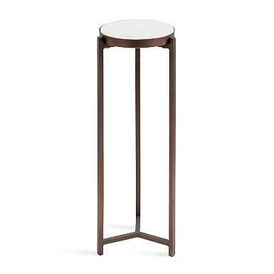 Round C-Table with Beaded Base | Kirklands Home