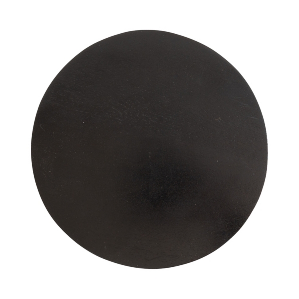 Black Round Wood Devon Accent Table