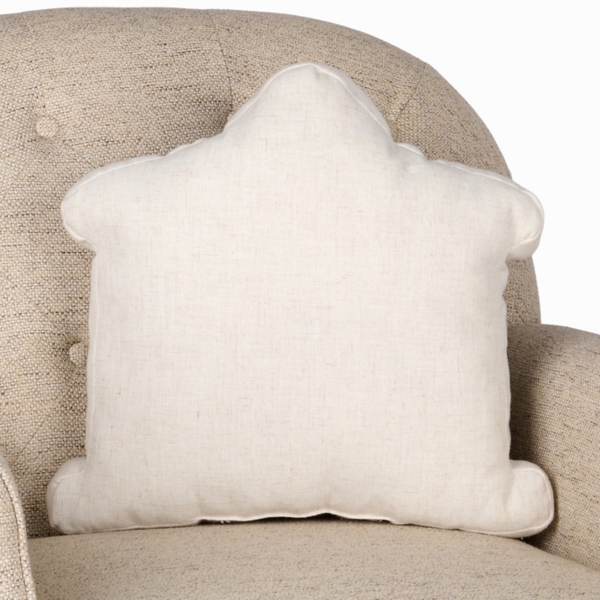 Cream Nativity Christmas Pillow