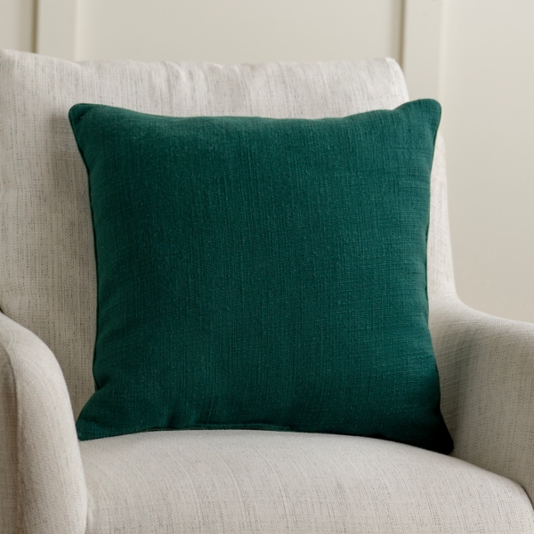 Green Cross Stitch Trees Christmas Pillow