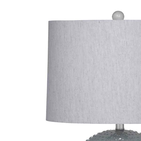 Blue Beaded Globe Table Lamp