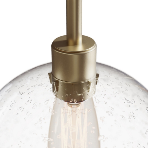 Gold Arch Metro Glass Globe Floor Lamp