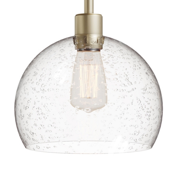 Gold Arch Metro Glass Globe Floor Lamp