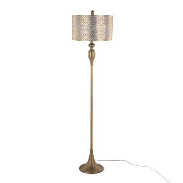 Gold Metal Ashland Floor Lamp