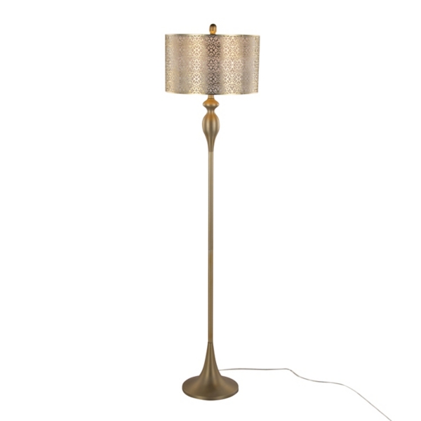 Gold Metal Ashland Floor Lamp