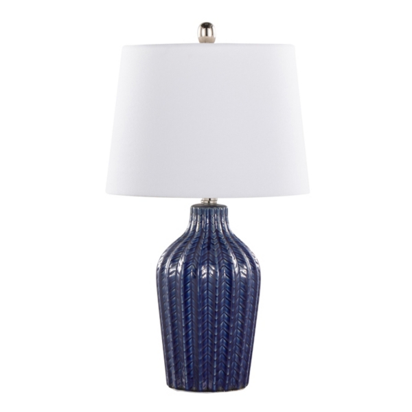 Navy Rockwell Table Lamps, Set of 2