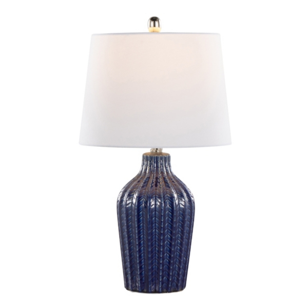 Navy Rockwell Table Lamps, Set of 2