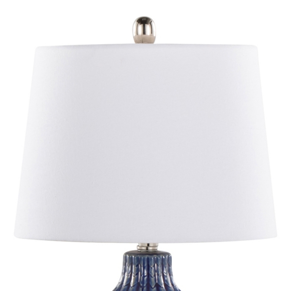Navy Rockwell Table Lamps, Set of 2