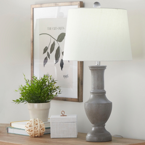 Dark Gray Chateau Table Lamps, Set of 2