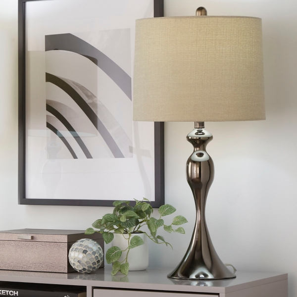 Gunmetal Ashland Table Lamps, Set of 2