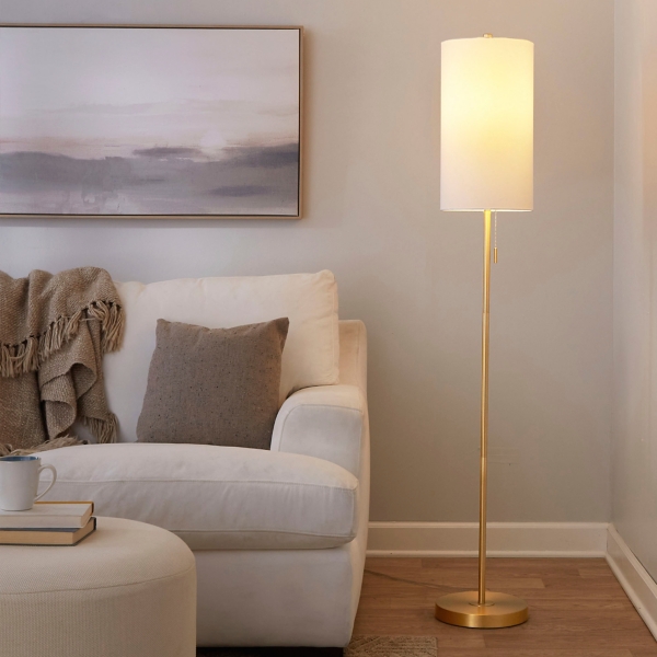 Slim Gold Modern Floor Lamp