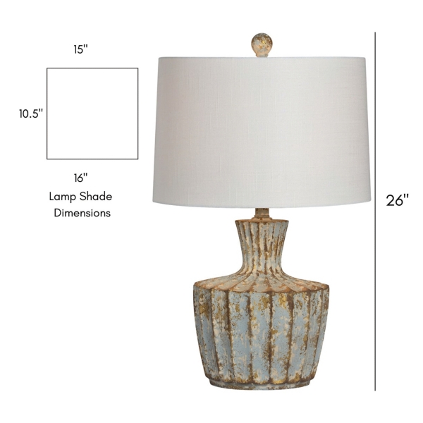 Pastel Blue Jada Table Lamp