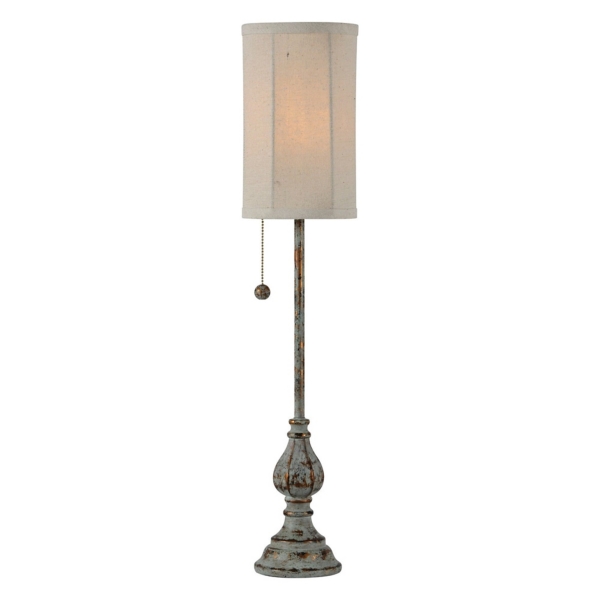 Dusky Blue Mildred Buffet Lamps, Set of 2