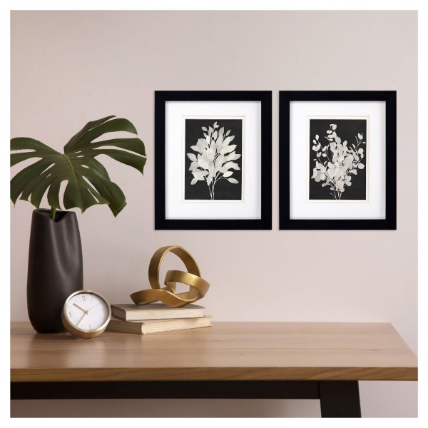 Misty Branches Framed Art Prints, Set of 2