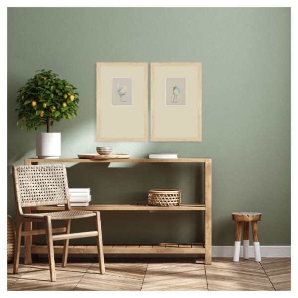 Sweet Chickadees Framed Art Prints, Set of 2