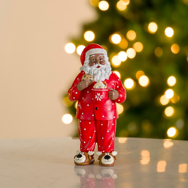 Jolly Santa in Pajamas Decoration