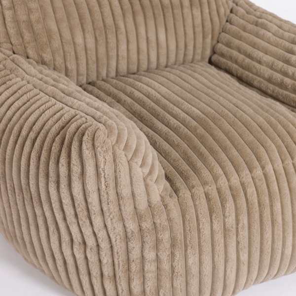 Taupe Comfy Foam Lounge Chair