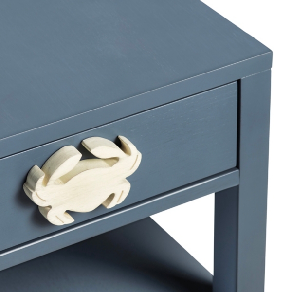 Blue Crab Accent Table