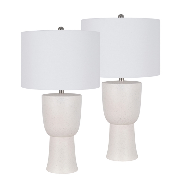 Ivory Maddie Table Lamps, Set of 2