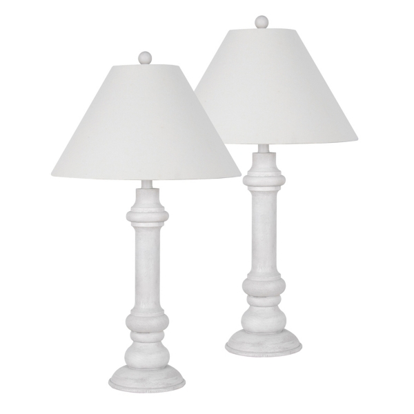 White Coastal Ariel Table Lamps, Set of 2 Kirklands Home