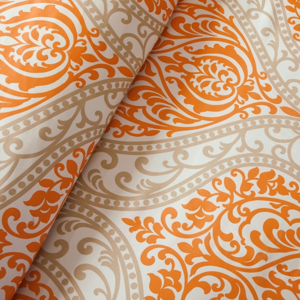 Orange Damask 5-pc. Full/Queen Comforter Set