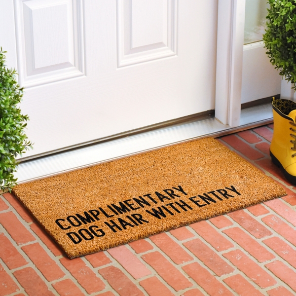 Complimentary Dog Hair With Entry Doormat