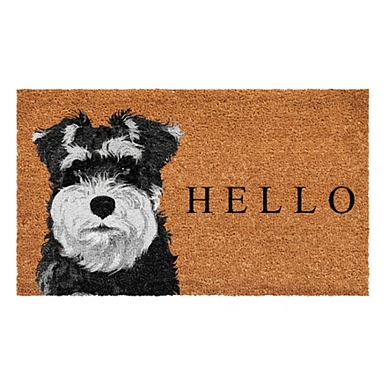 Black Schnauzer Hello Doormat | Kirklands Home