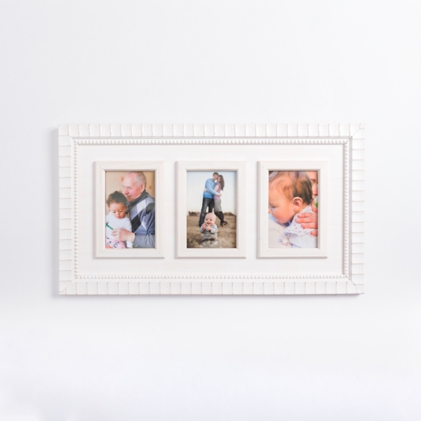 White Grooved Edge Collage Frame | Kirklands Home