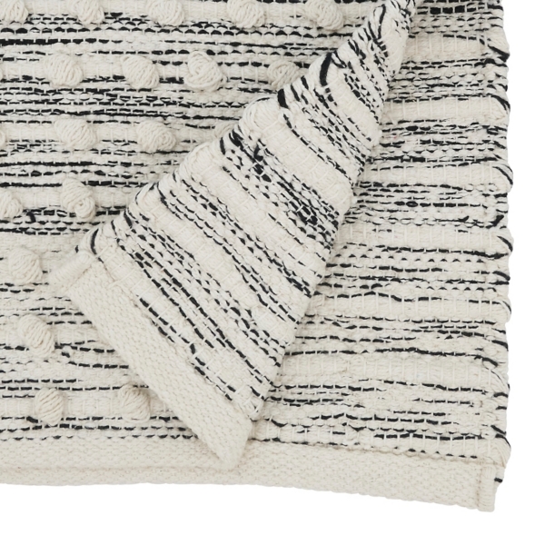 and Cream Textured Diamonds Table Runner