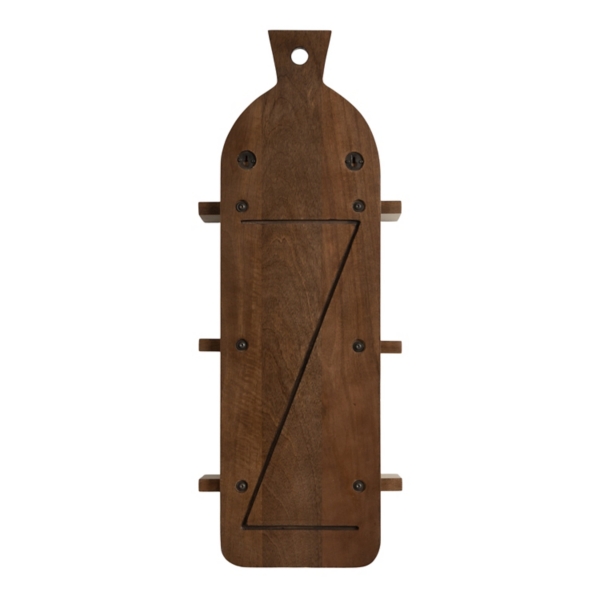 Brown Wood Board Tiered Wall Shelf