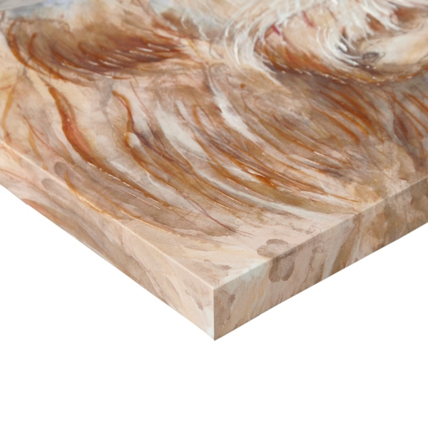 Windswept Highland Bull Canvas Art Print