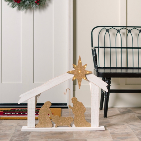 LED Nativity Scene Porch Decoration