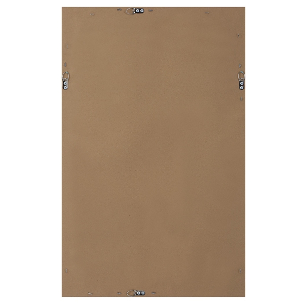 Gold Beaded Double Frame Beveled Wall Mirror