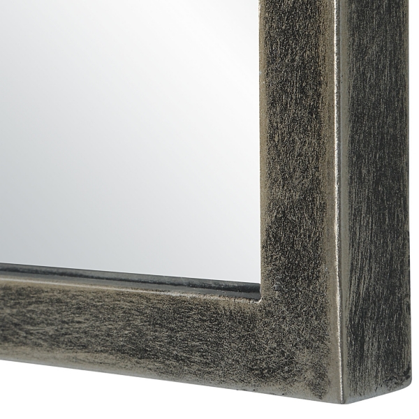 Dark Bronze Arched Scallop Edge Wall Mirror