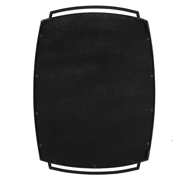 Black Curved Overlapping Wall Mirror