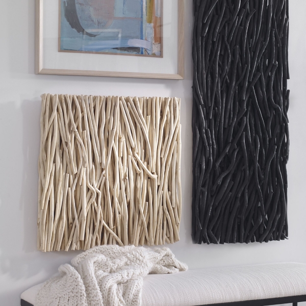 Bleached Teak Wall Plaque