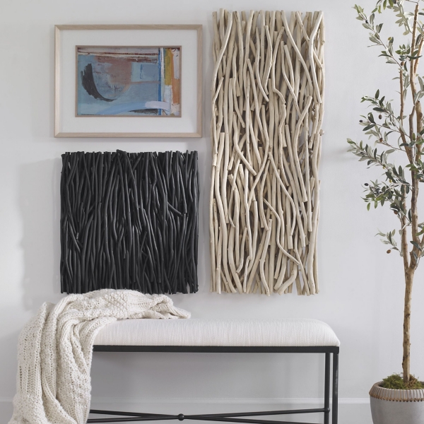 Black Teak Wall Plaque