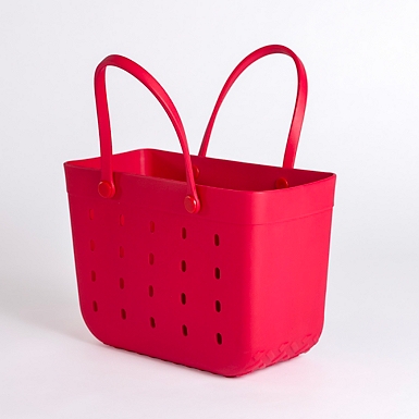 Red Carry All Basket Tote Kirklands Home