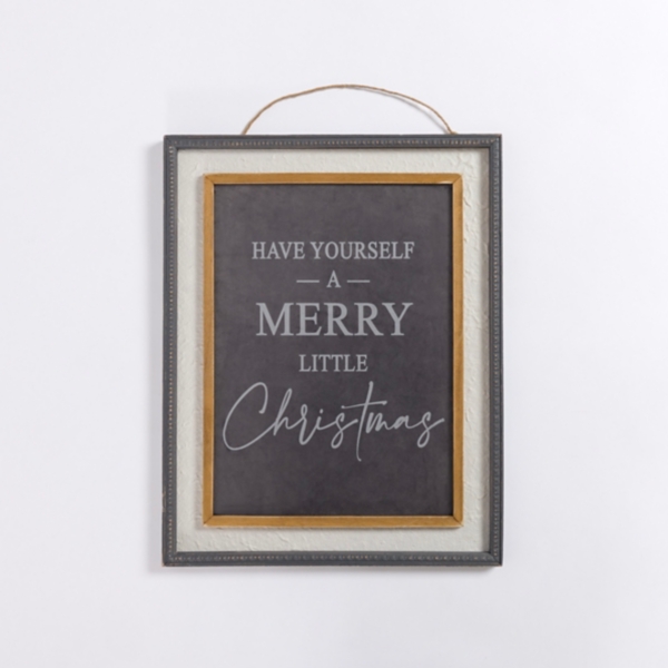 Merry Little Christmas Hanging Wall Plaque