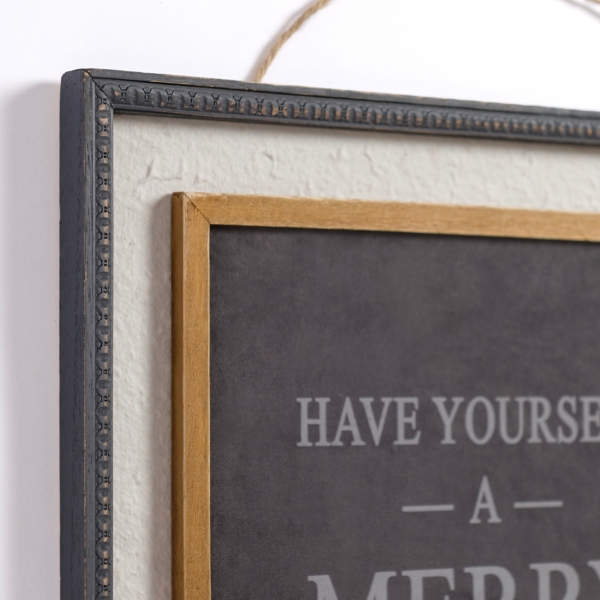 Merry Little Christmas Hanging Wall Plaque