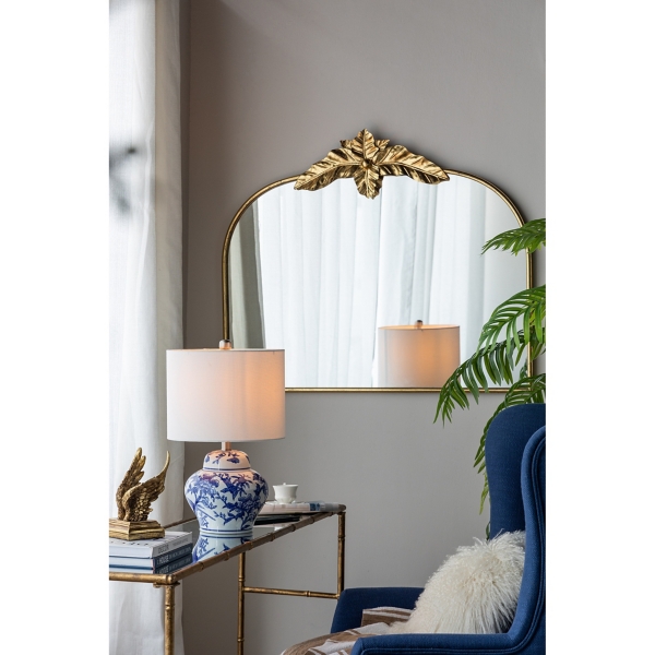 Blue & White Floral Ceramic Table Lamp